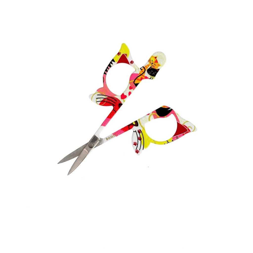 Bohin Cats Embroidery Scissors - Pink | Accessories at Michigan Fine Yarns