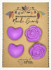 Michigan Fine Yarns AcademicHobbyist Needle Guards - Desert Love - Lilac Hearts & Flowers 72441898 | Accessories at Michigan Fine Yarns
