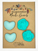 Michigan Fine Yarns AcademicHobbyist Needle Guards - Desert Love - Turquoise Hearts & Flowers 72376362 | Accessories at Michigan Fine Yarns