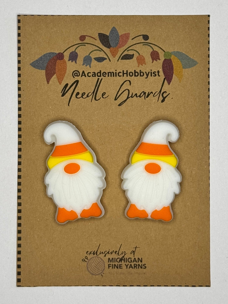Michigan Fine Yarns AcademicHobbyist Needle Guards - Gnomes - Candy Corn 28788266 | Accessories at Michigan Fine Yarns