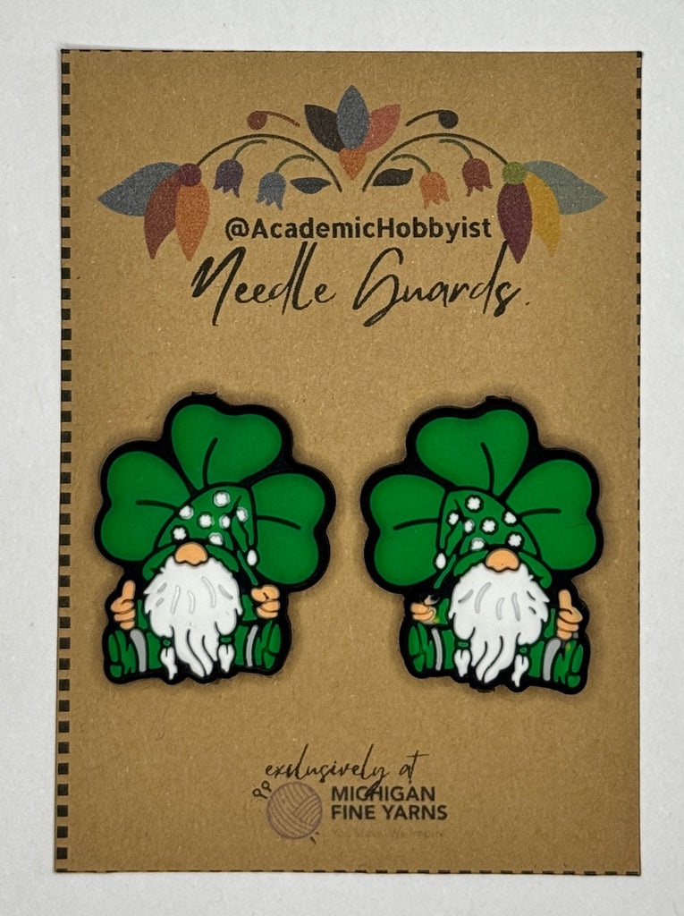 Michigan Fine Yarns AcademicHobbyist Needle Guards - Gnomes - Lucky Clover 28591658 | Accessories at Michigan Fine Yarns