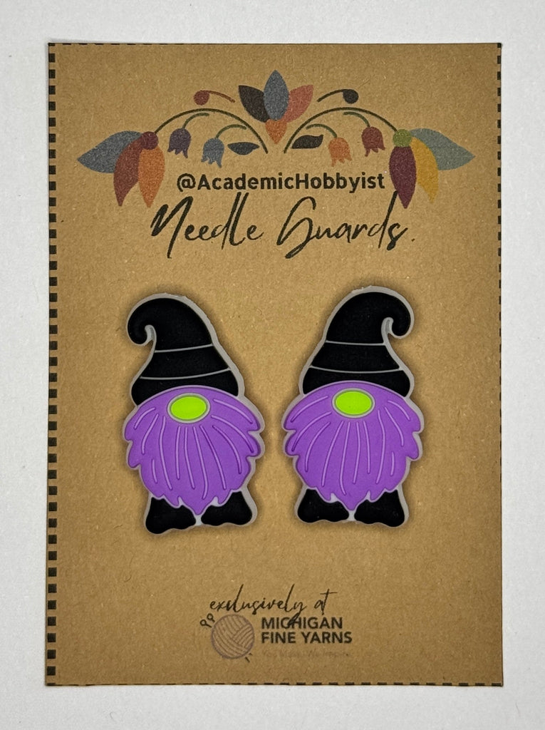 Michigan Fine Yarns AcademicHobbyist Needle Guards - Gnomes - Purple Witch 28755498 | Accessories at Michigan Fine Yarns
