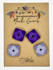 Michigan Fine Yarns AcademicHobbyist Needle Guards - Jewel Tones - Hexagon Purples 66150442 | Accessories at Michigan Fine Yarns