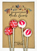 Michigan Fine Yarns AcademicHobbyist Needle Guards - Printed Spheres - Hugs and Kisses 80470058 | Accessories at Michigan Fine Yarns