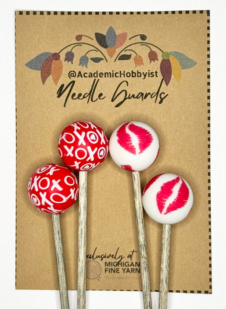 Michigan Fine Yarns AcademicHobbyist Needle Guards - Printed Spheres - Hugs and Kisses 80470058 | Accessories at Michigan Fine Yarns