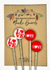 Michigan Fine Yarns AcademicHobbyist Needle Guards - Printed Spheres - Love 80437290 | Accessories at Michigan Fine Yarns