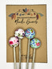Michigan Fine Yarns AcademicHobbyist Needle Guards - Printed Spheres - Peonies and Tulips 80240682 | Accessories at Michigan Fine Yarns
