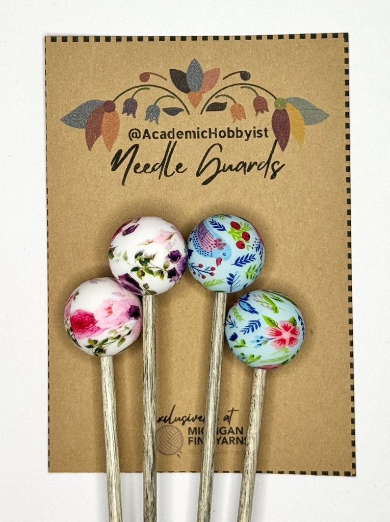 Michigan Fine Yarns AcademicHobbyist Needle Guards - Printed Spheres - Peonies and Tulips 80240682 | Accessories at Michigan Fine Yarns