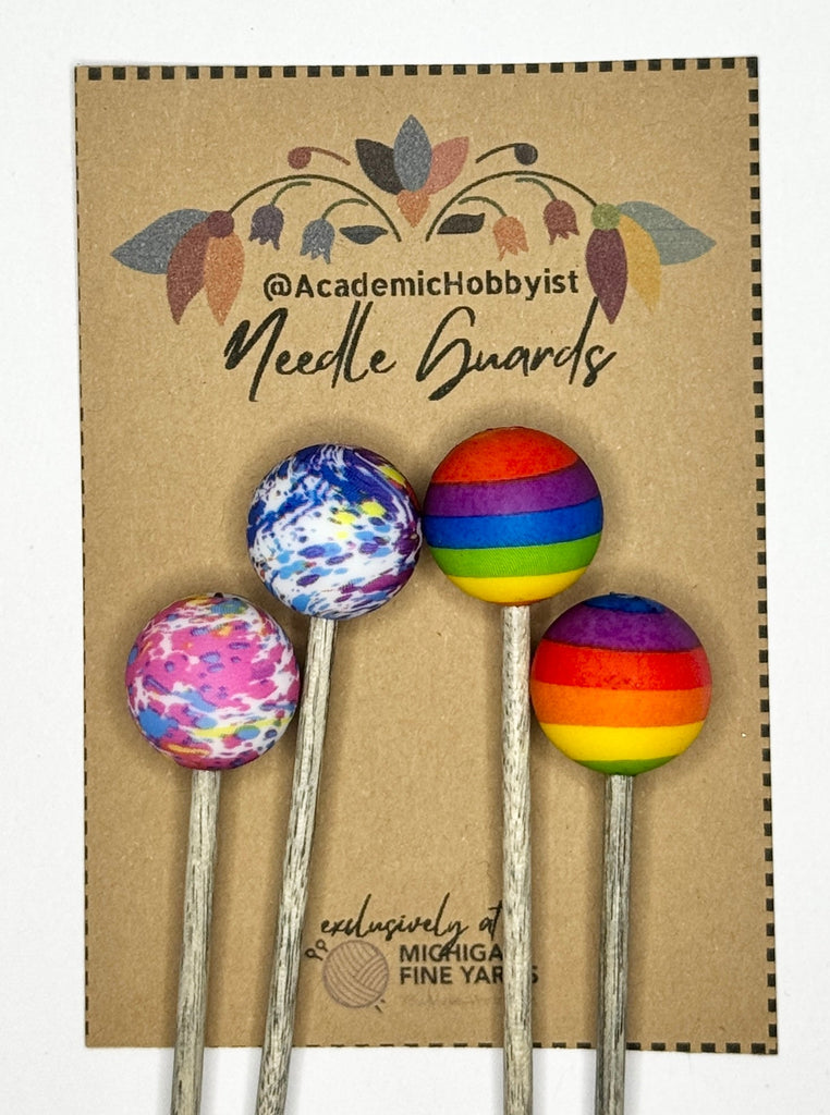 Michigan Fine Yarns AcademicHobbyist Needle Guards - Printed Spheres - Rainbow Inspired 80306218 | Accessories at Michigan Fine Yarns