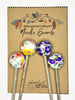 Michigan Fine Yarns AcademicHobbyist Needle Guards - Printed Spheres - Summer Flowers 80273450 | Accessories at Michigan Fine Yarns