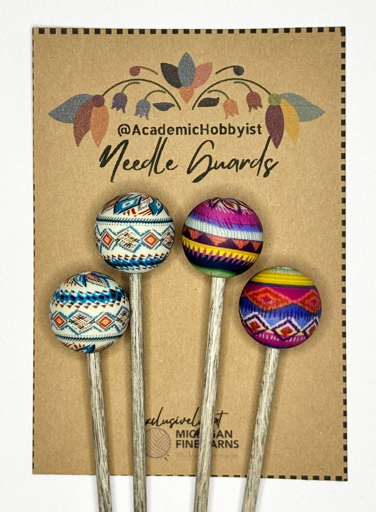 Michigan Fine Yarns AcademicHobbyist Needle Guards - Printed Spheres - Western 80207914 | Accessories at Michigan Fine Yarns