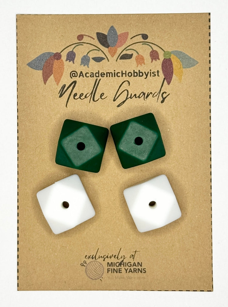 Michigan Fine Yarns AcademicHobbyist Needle Guards - Team Spirit - Hexagon Go Green 53829674 | Accessories at Michigan Fine Yarns