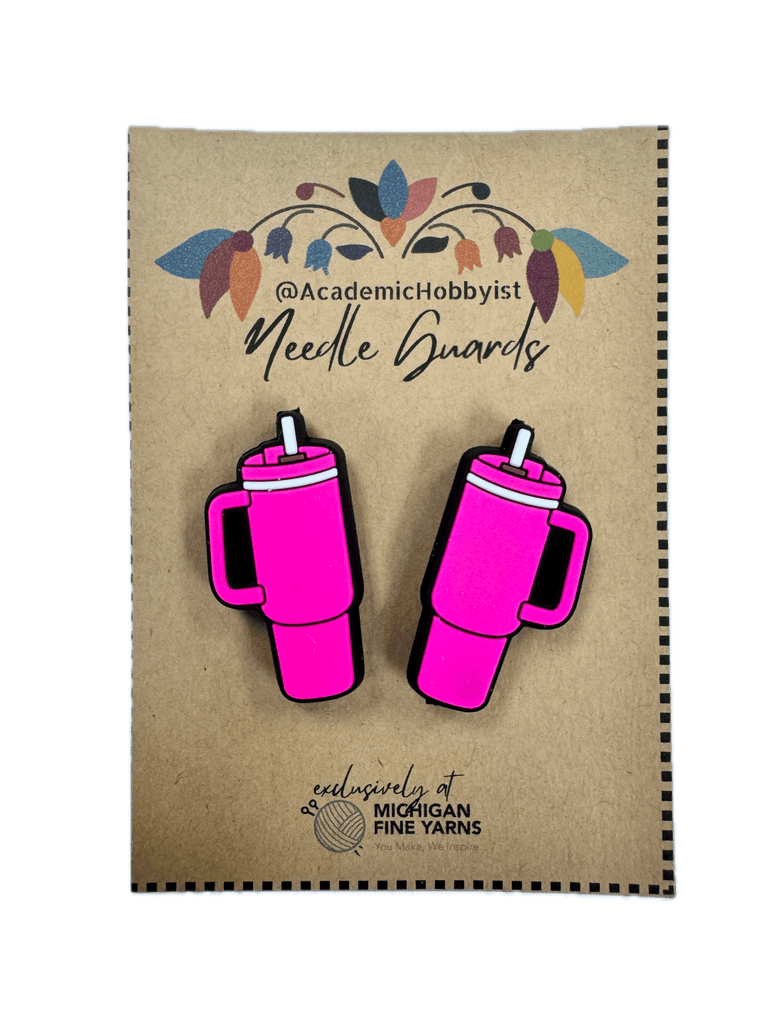Michigan Fine Yarns AcademicHobbyist Needle Guards - Team Spirit - Pink Tumbler 45048618 | Accessories at Michigan Fine Yarns