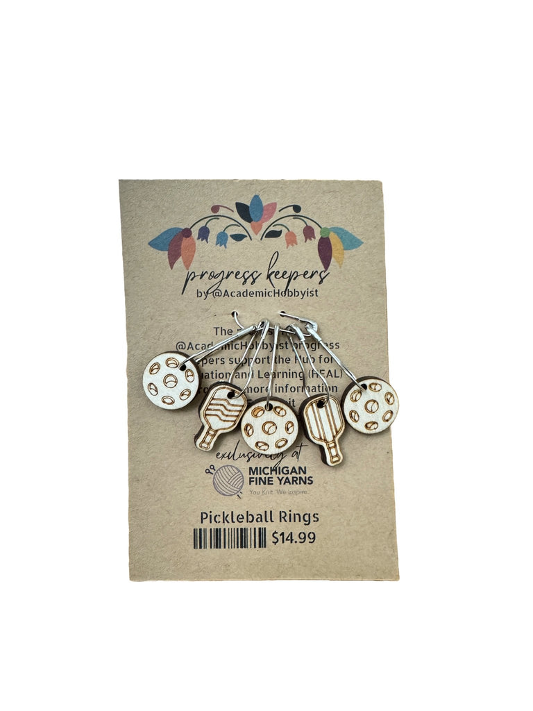 Michigan Fine Yarns AcademicHobbyist Progress Keepers (Sets of 5) - Pickleball Set of 5 Locking 64418346 | Accessories at Michigan Fine Yarns