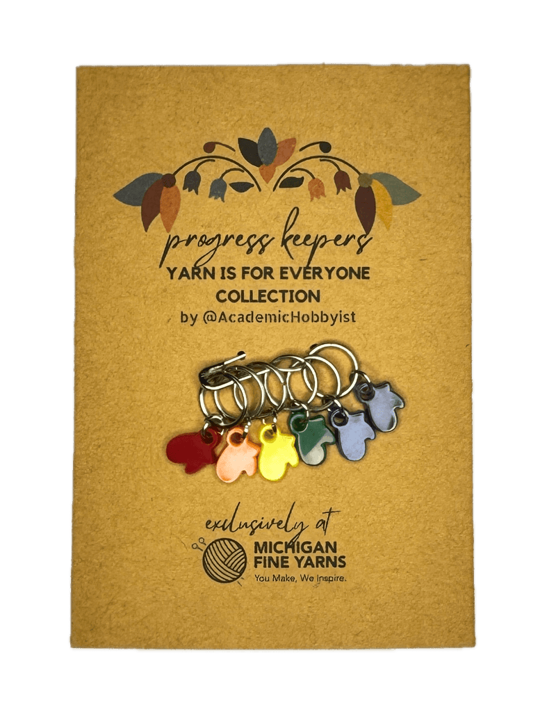 Michigan Fine Yarns Yarn is for Everyone Collection Progress Keepers - Rainbow Mittens 95327018 | Accessories at Michigan Fine Yarns