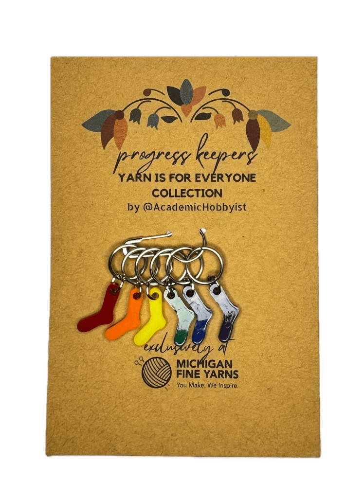 Michigan Fine Yarns Yarn is for Everyone Collection Progress Keepers - Rainbow Socks 95359786 | Accessories at Michigan Fine Yarns
