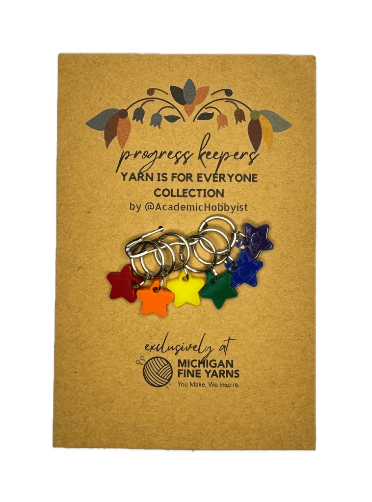 Michigan Fine Yarns Yarn is for Everyone Collection Progress Keepers - Rainbow Stars 95228714 | Accessories at Michigan Fine Yarns