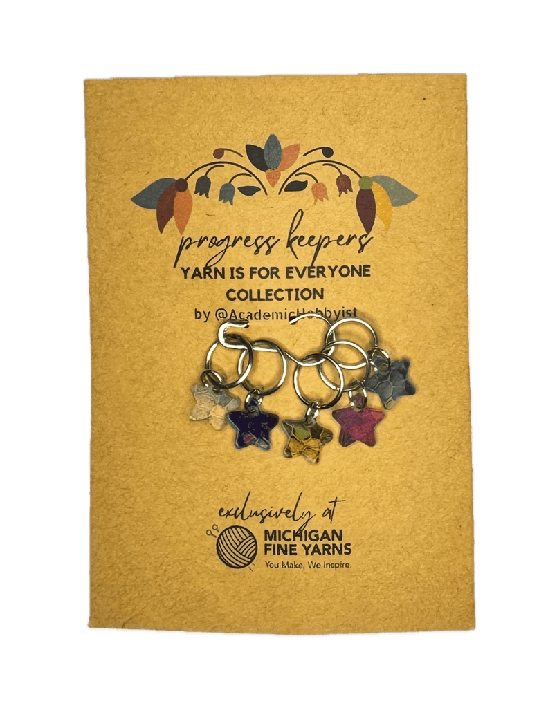 Michigan Fine Yarns Yarn is for Everyone Collection Progress Keepers - Stained Glass Stars 95392554 | Accessories at Michigan Fine Yarns