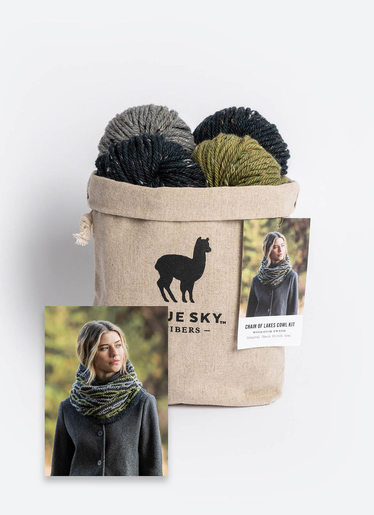 Blue Sky Fibers Chain of Lakes Cowl Kit - | Kits at Michigan Fine Yarns