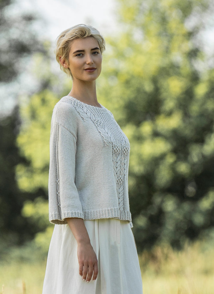 Blue Sky Fibers Pasadena Pullover Kit -214 - Drift (Original) Small 59666218 | Kits at Michigan Fine Yarns