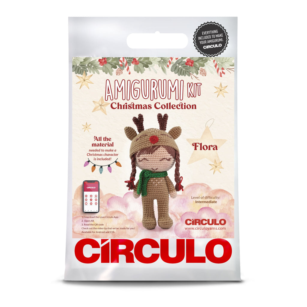 Circulo Yarns Amigurumi Kits - Christmas Collection - Flora | Kits at Michigan Fine Yarns