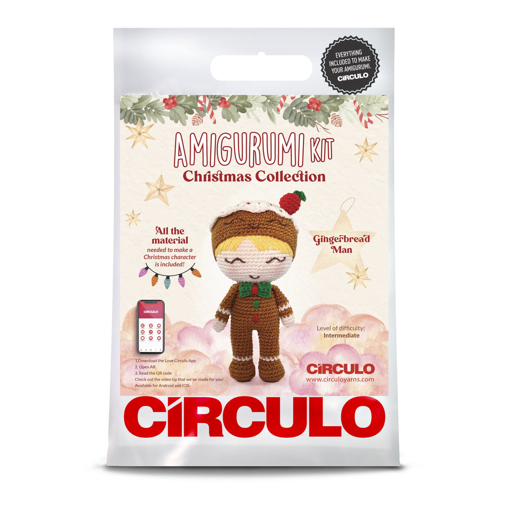 Circulo Yarns Amigurumi Kits - Christmas Collection - Gingerbread Man | Kits at Michigan Fine Yarns