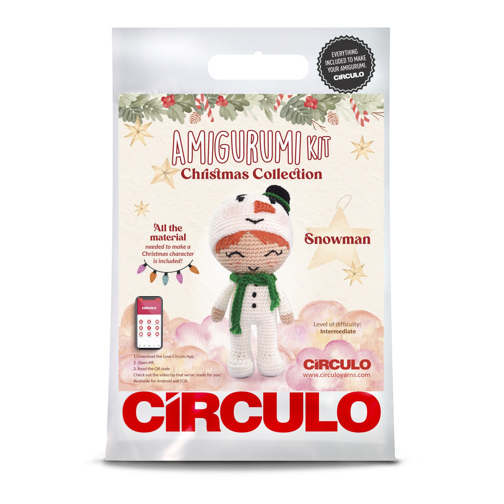 Circulo Yarns Amigurumi Kits - Christmas Collection - Snowman | Kits at Michigan Fine Yarns