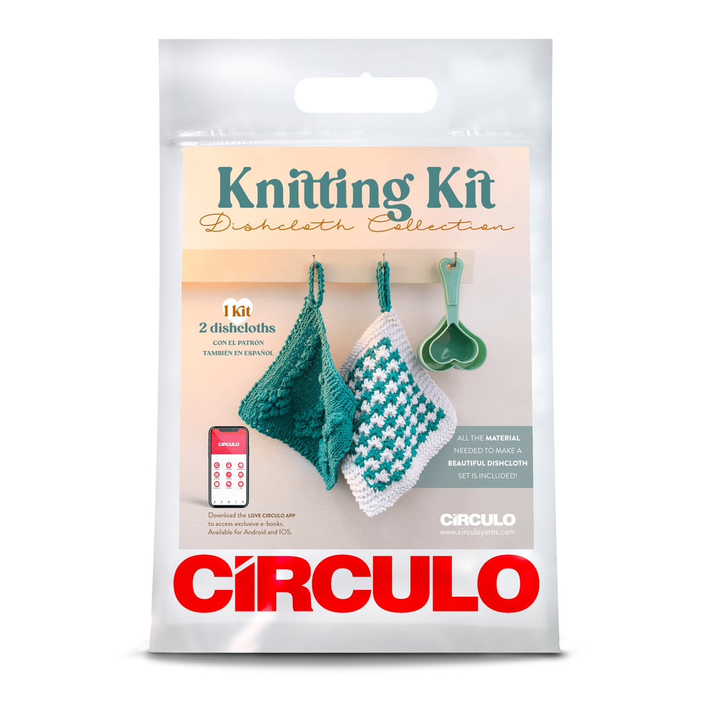 Circulo Yarns Knitting Kits - Dishcloth Collection - 3 - Tiffany 7891113164795 | Kits at Michigan Fine Yarns
