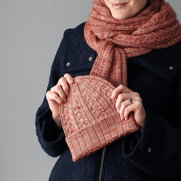 Malabrigo Old Rose Hat Kit - Michigan Fine Yarns display picture 3