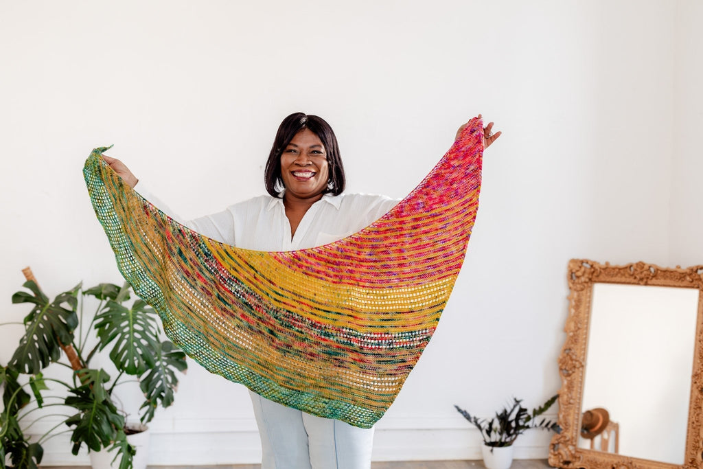 Michigan Fine Yarns Olivia Shawl Yarn Kits -Model A 34433834 | Kits at Michigan Fine Yarns