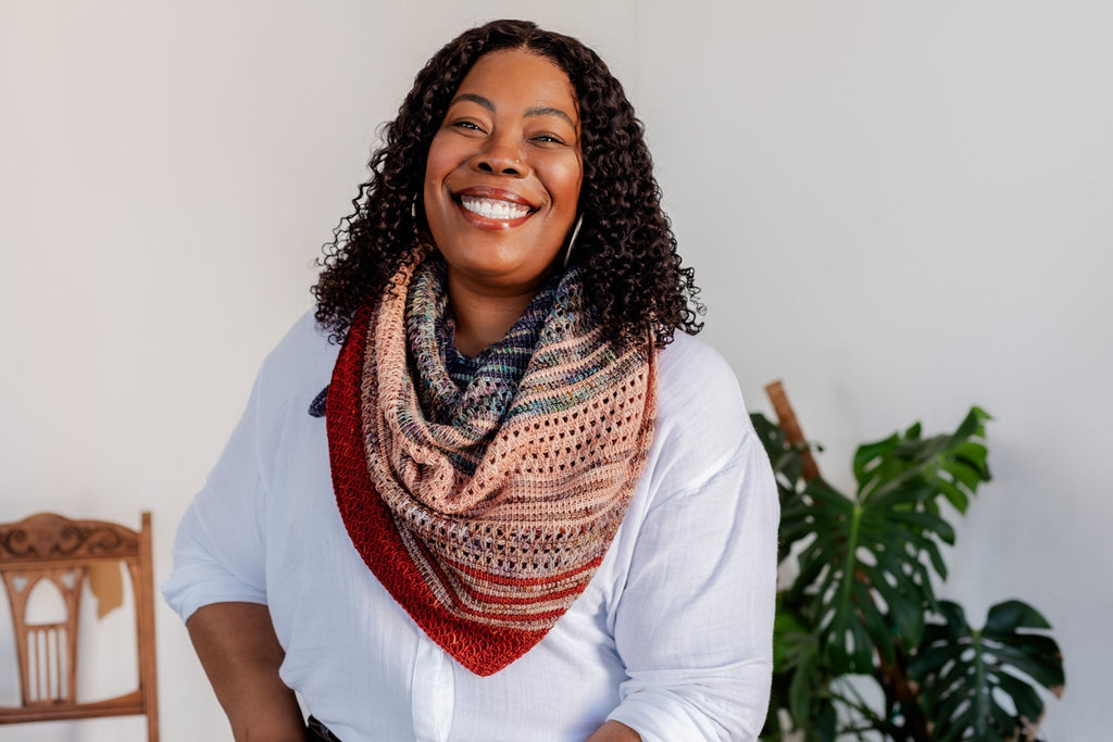 Michigan Fine Yarns Olivia Shawl Yarn Kits -Model A 34433834 | Kits at Michigan Fine Yarns