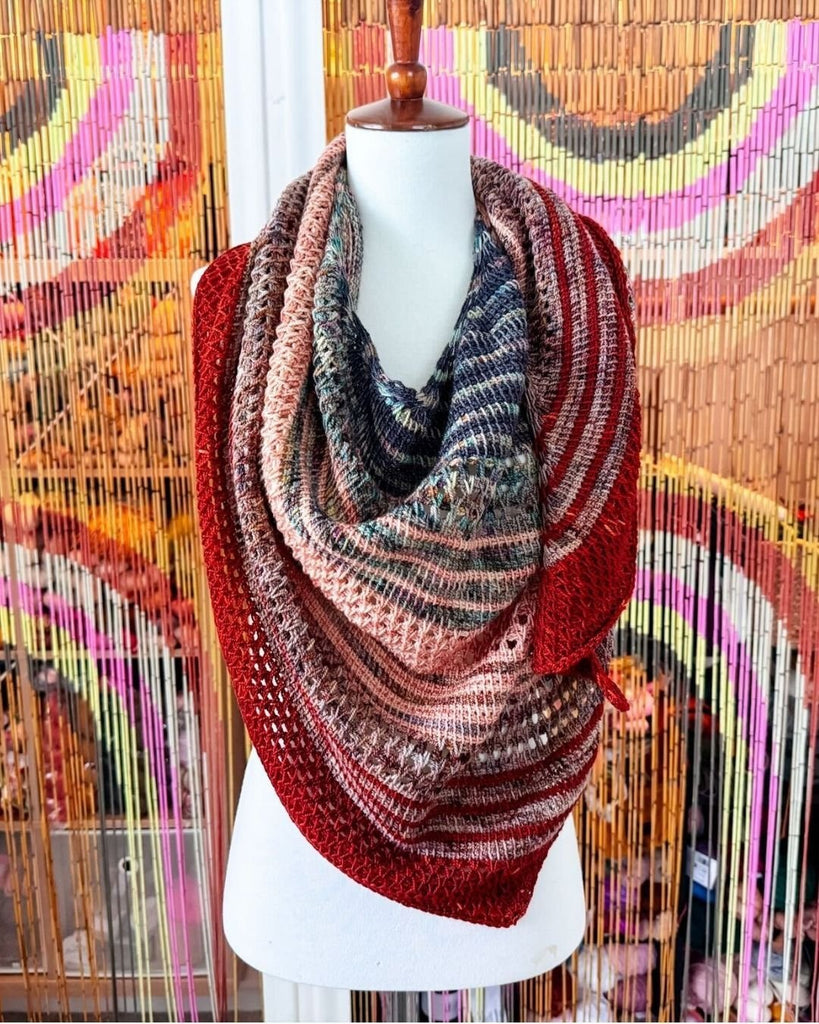 Michigan Fine Yarns Olivia Shawl Yarn Kits -Model A 34433834 | Kits at Michigan Fine Yarns