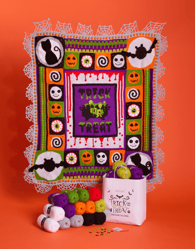 Sirdar Trick or Treat Halloween Blanket Kit - Original Colorway | Kits at Michigan Fine Yarns
