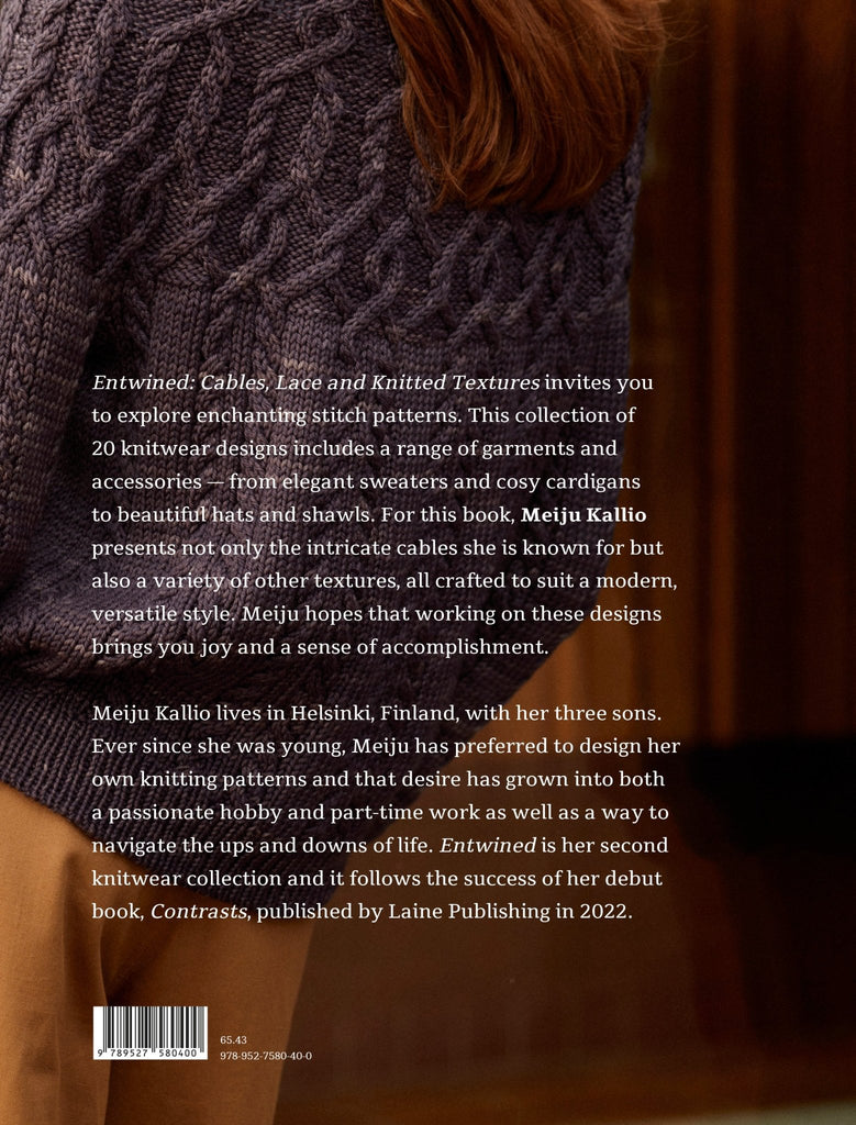 Laine Entwined: Cables, Lace and Knitted Textures - 9789527580400 | Knitting Book at Michigan Fine Yarns