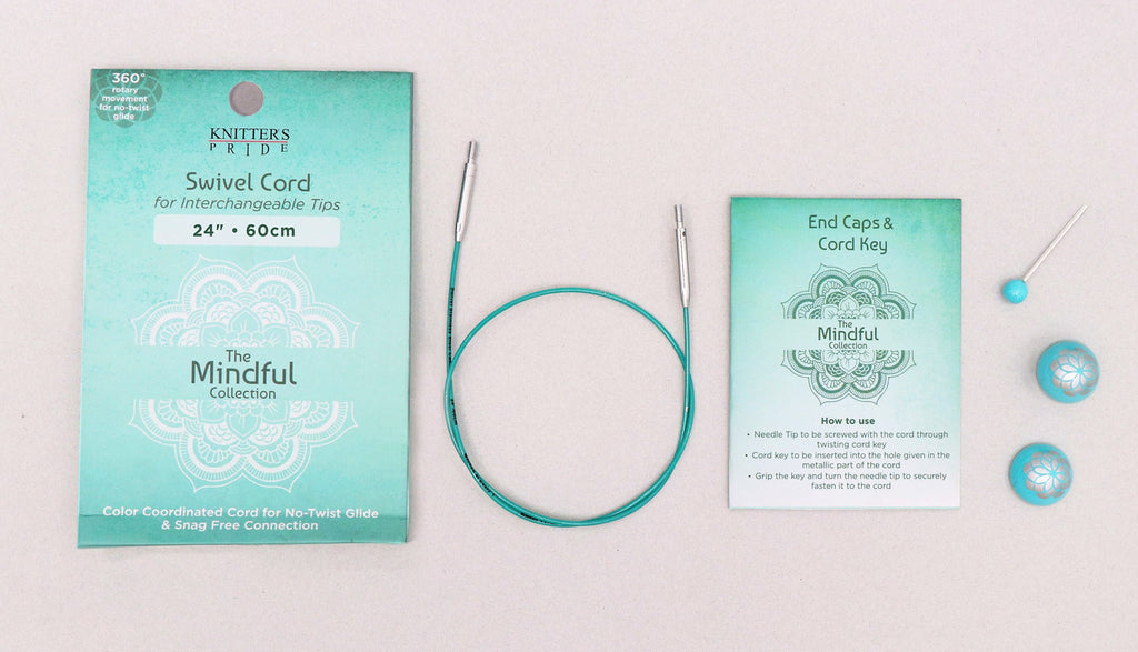 Knitter's Pride Mindful Collection Smart Swivel Interchangeable Cords -24" Cord 8907628028725 | Knitting Needles at Michigan Fine Yarns