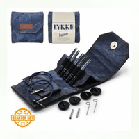 LYKKE Indigo 3.5" Interchangeable Needle Starter Set - | Knitting Needles at Michigan Fine Yarns