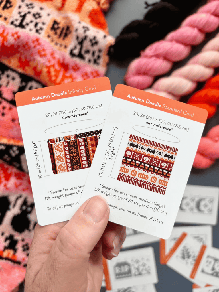 Pacific Knit Co. Autumn Doodle Card Deck -  | Patterns at Michigan Fine Yarns