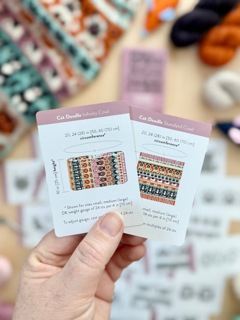 Pacific Knit Co. Cat Doodle Card Deck -  | Patterns at Michigan Fine Yarns