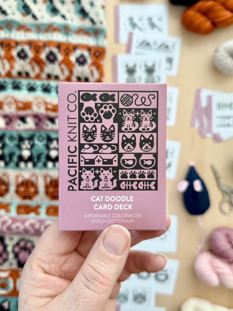 Pacific Knit Co. Cat Doodle Card Deck -  | Patterns at Michigan Fine Yarns