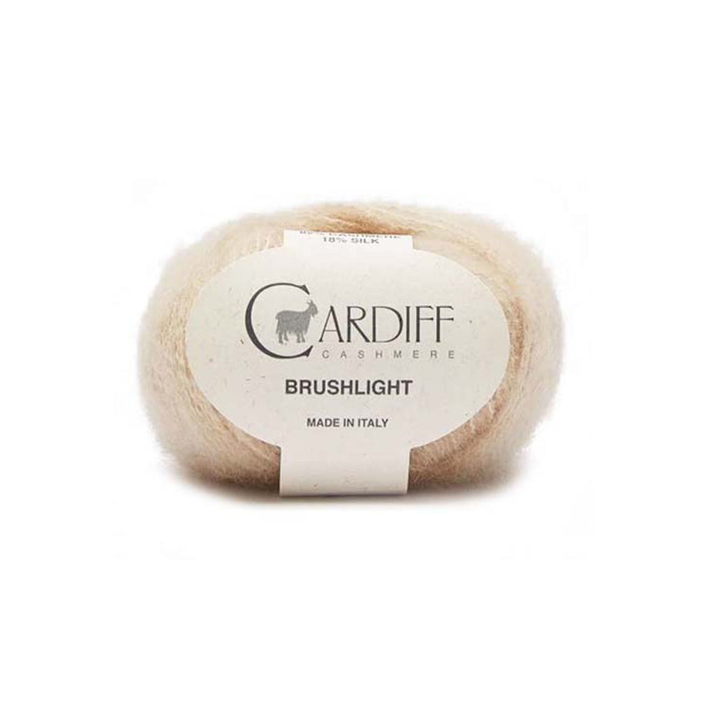 Cardiff Cashmere Brushlight - 102 - Cream | Yarn at Michigan Fine Yarns