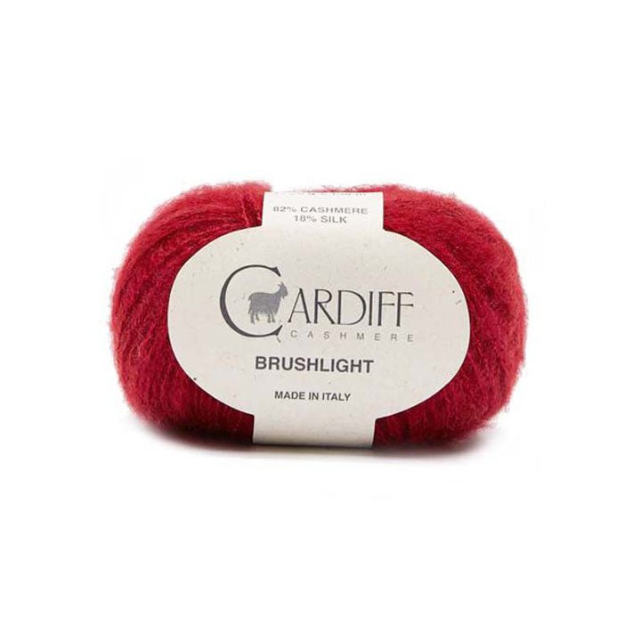 Cardiff Cashmere Brushlight - 111 - Red | Yarn at Michigan Fine Yarns