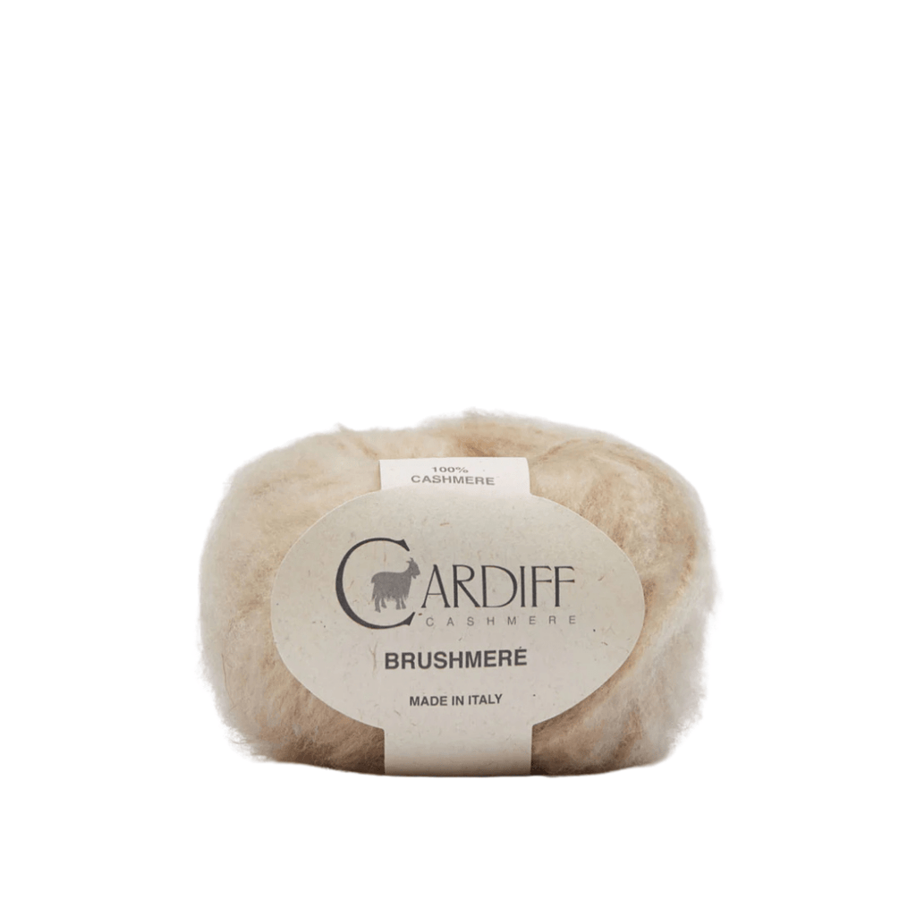 Cardiff Cashmere Brushmere - 101 - White | Yarn at Michigan Fine Yarns