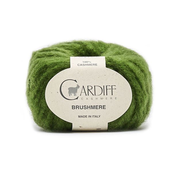 Cardiff Cashmere Brushmere - 130 - Memphis (Olive) | Yarn at Michigan Fine Yarns