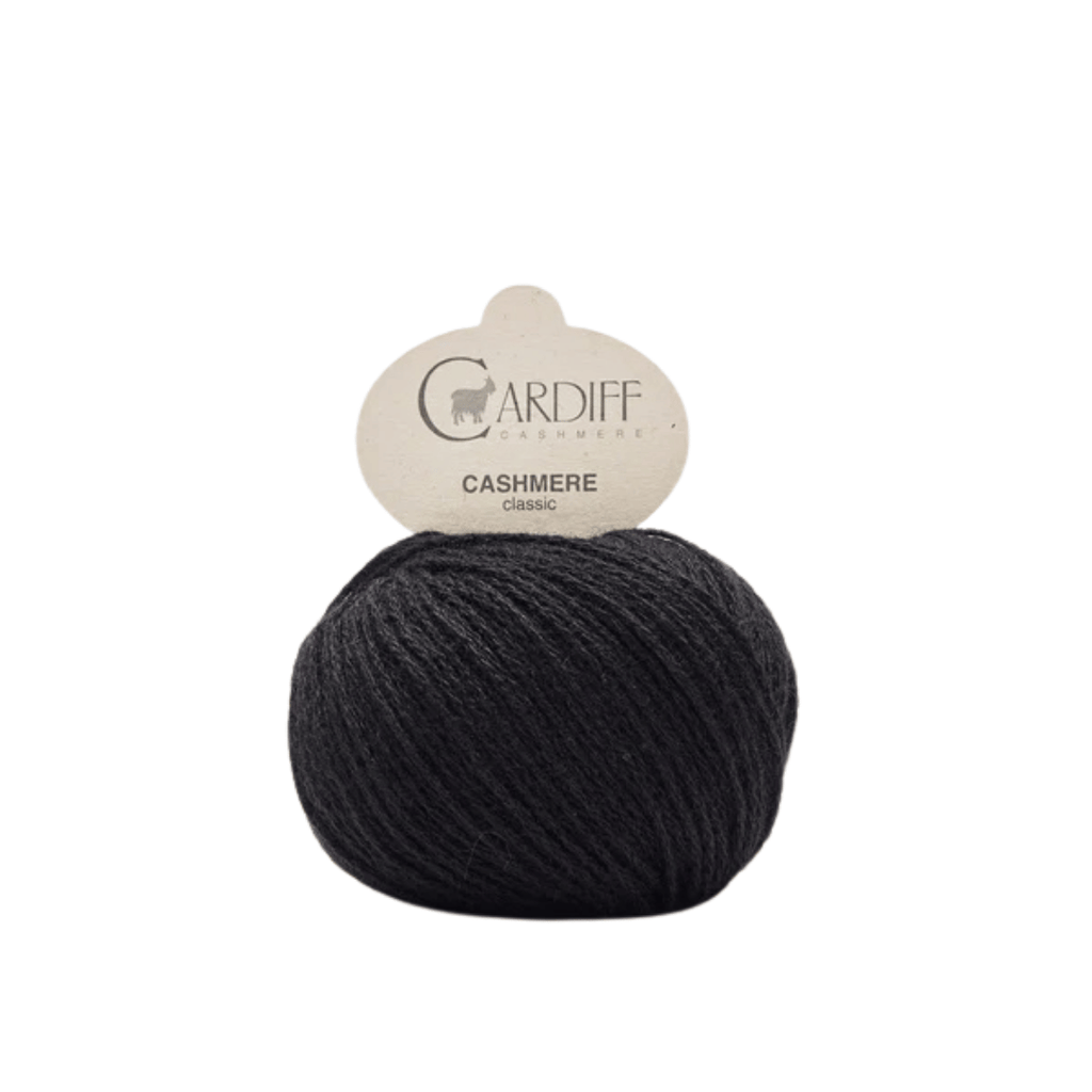 Cardiff Cashmere Classic - 516 - Nero (Black) | Yarn at Michigan Fine Yarns