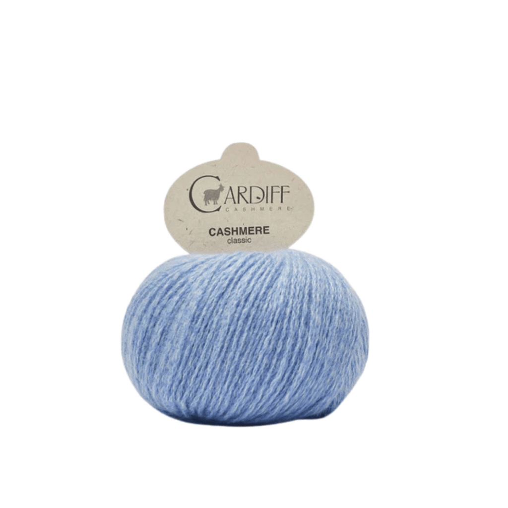 Cardiff Cashmere Classic - 556 - Artico (Heather Blue) | Yarn at Michigan Fine Yarns