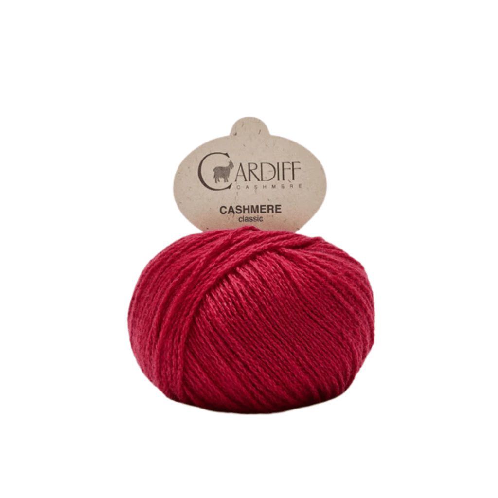 Cardiff Cashmere Classic - 578 - Margritte (Raspberry) | Yarn at Michigan Fine Yarns