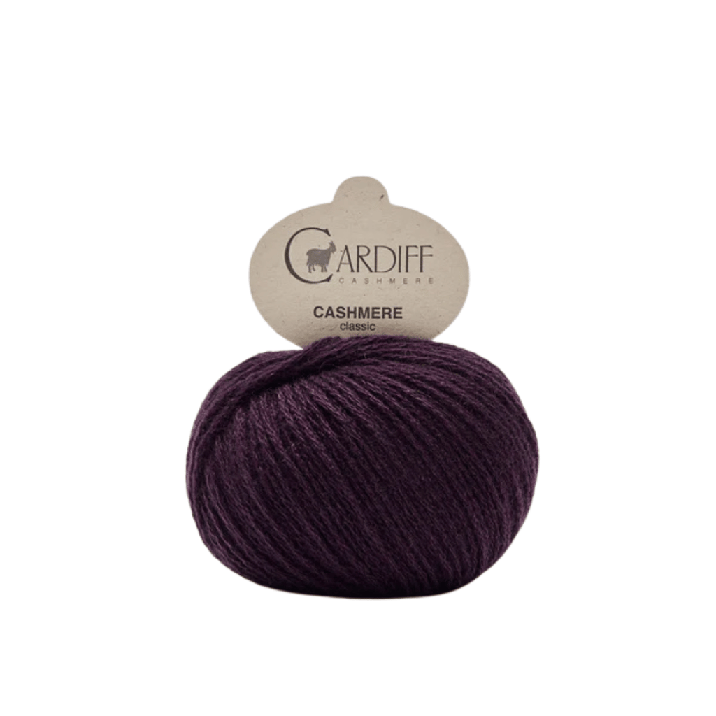 Cardiff Cashmere Classic - 601 - Uva (Eggplant) | Yarn at Michigan Fine Yarns
