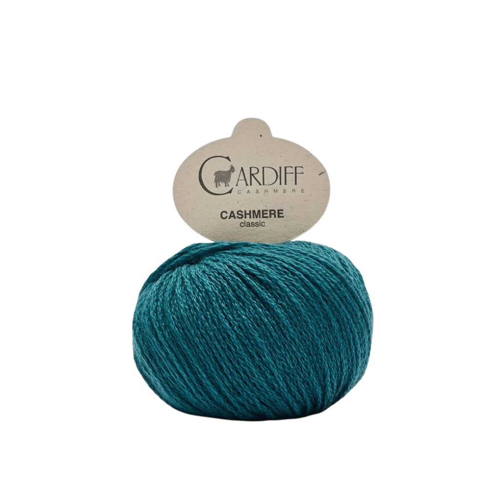 Cardiff Cashmere Classic - 610 - Bugatti (Teal) | Yarn at Michigan Fine Yarns
