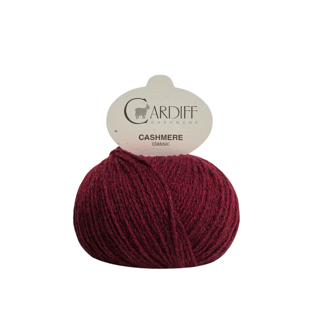 Cardiff Cashmere Classic (Tweed) - 310 - Amor (Wine Tweed) | Yarn at Michigan Fine Yarns