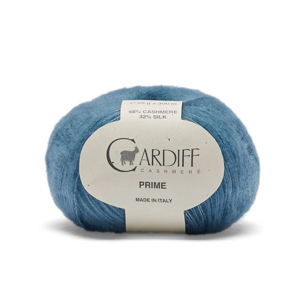 Cardiff Cashmere Prime - 121 - Hoshi (Dusty Turq) | Yarn at Michigan Fine Yarns
